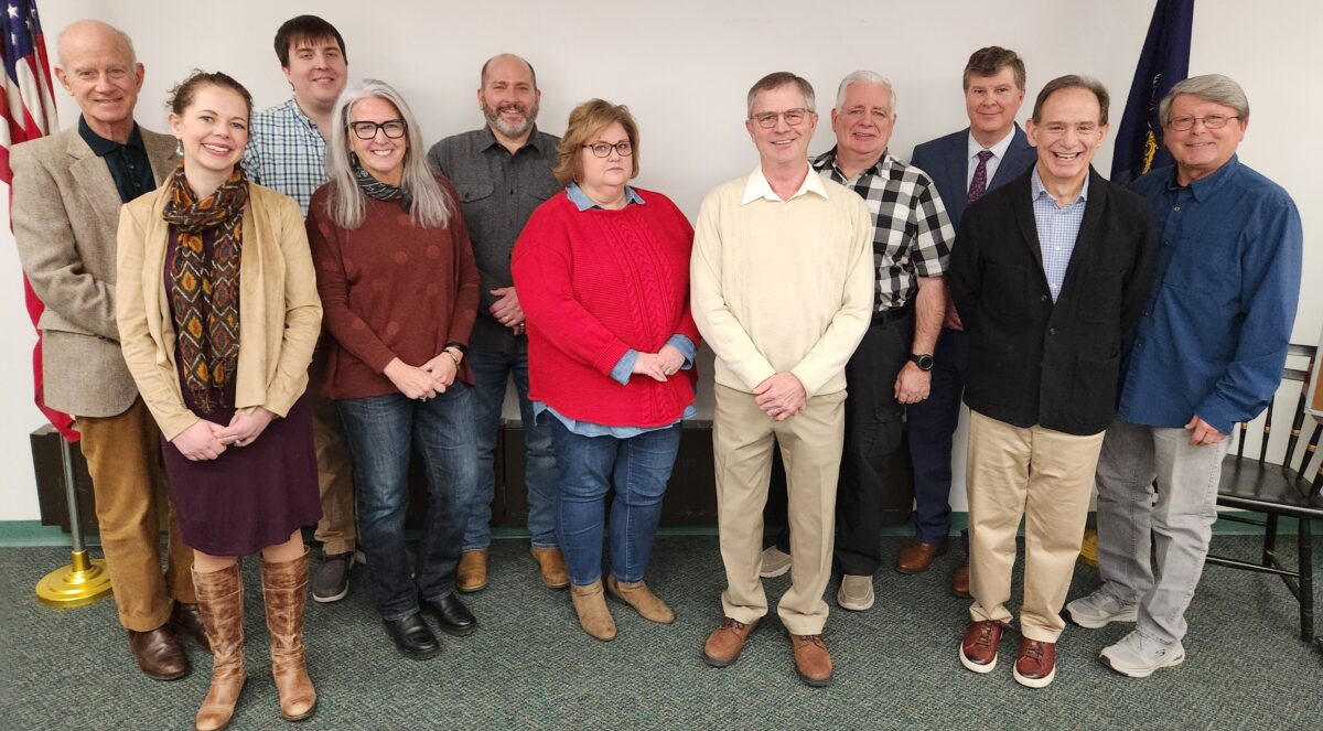 Members of the 2024 Board of Directors of the Clinton County Community Foundation are, from left, Robert Lugg; Elizabeth  Arnold; Michael Frank; Michelle Terry; Doug Miller; Lynn Maggs; Dennis Trout (president); Don Grant (secretary); Stuart Hall; Rick Riccardo (treasurer) and Mark Weaver.